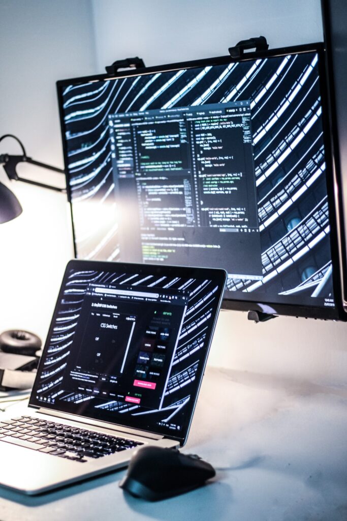 Screens showing security monitoring